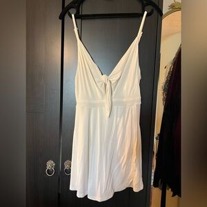 White lightweight romper